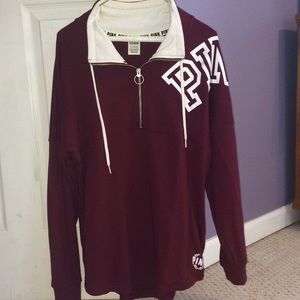 PINK Victoria’s Secret tunic half-zip